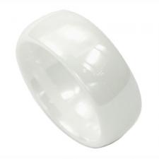 Beautiful White Zirconium Ceramic Ring